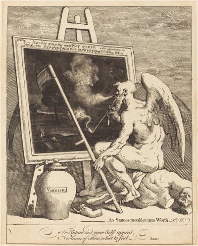 Bir Resim Sigara İçme Zamanı by William Hogarth