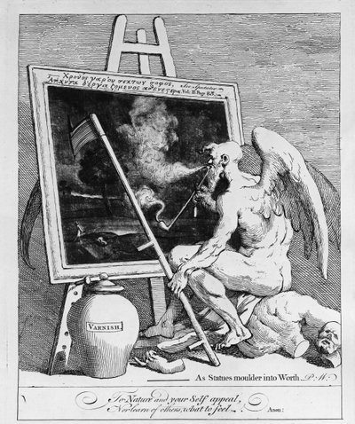 Bir Resimde Sigara İçme Zamanı, 1761 by William Hogarth