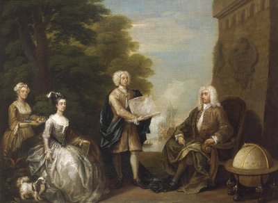 Woods Rogers ve ailesi by William Hogarth