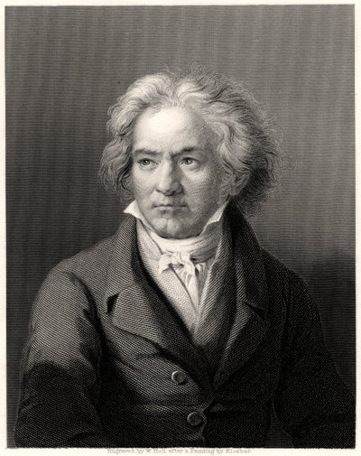 Beethoven, 19. yüzyıl by William Holl