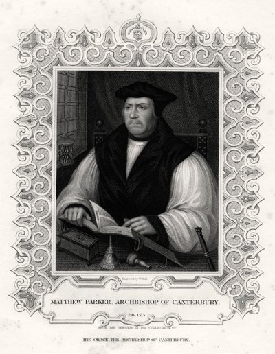 Matthew Parker, Canterbury Başpiskoposu, 19. yüzyıl by William Holl