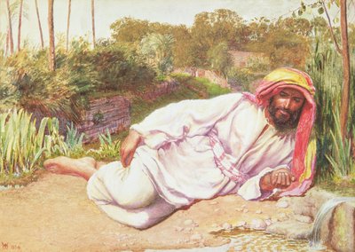 Bir Dere Kenarında Dinlenen Arap, 1854 by William Holman Hunt