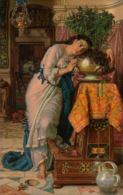 Isabella ve Fesleğen Çömleği, 1867 by William Holman Hunt