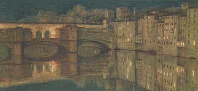 Ponte Vecchio, Floransa by William Holman Hunt