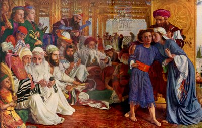 Kurtarıcının Tapınakta Bulunması, 1854-1855, 1936. by William Holman Hunt