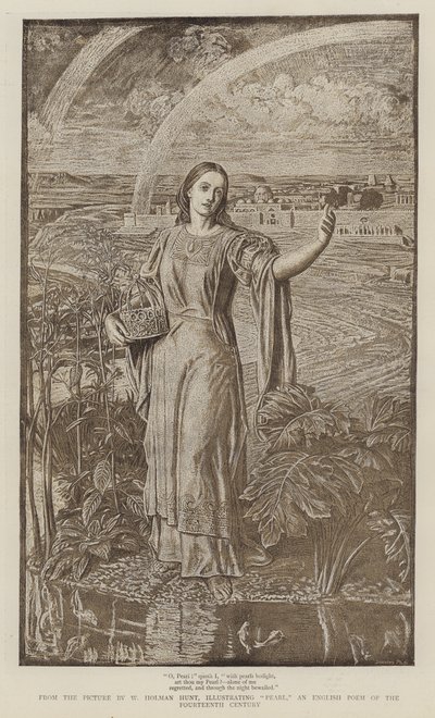 İnci, 14. yüzyılın İngiliz şiiri by William Holman Hunt