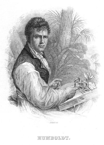 Alexander von Humboldt, Alman doğa bilimci, c1830 by William Home Lizars