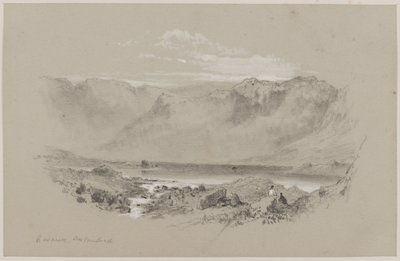 Grasmere, Westmorland (kağıt üzerine tebeşir ve guaj boya) by William Hull