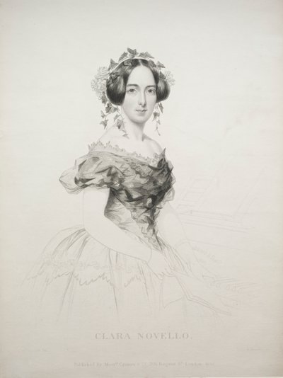 Clara Novello, 1852. by William Humphreys