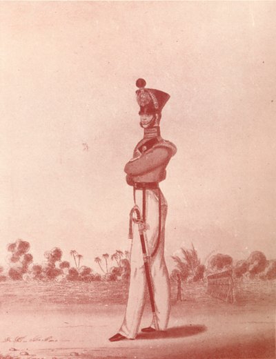Madras Ordusu Hafif Piyade Subayları, c1837-1843, 1909 by William Hunsley