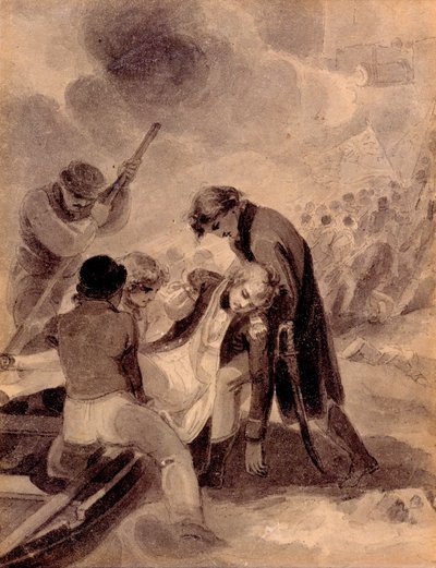 Teneriffe Meselesi, 1808 (kağıt üzerinde wc) by William I Bromley