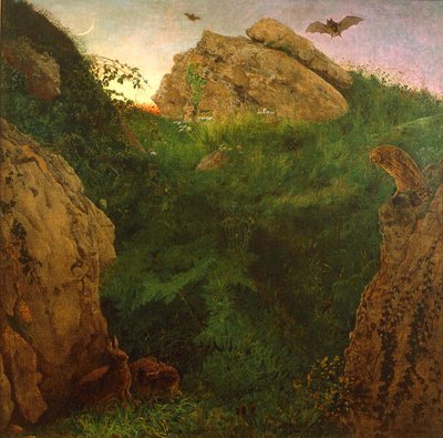 Alacakaranlık (tuval üzerine yağlı boya) by William J. Webbe or Webb