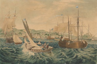 Karantina, Staten Adası, 1833. by William James Bennett