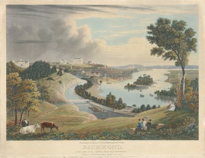 Richmond: Su İşleri'nin yukarısındaki Tepeden by William James Bennett after George Cooke