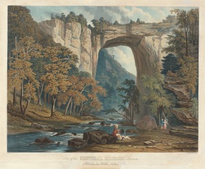 Doğal Köprü Manzarası by William James Bennett after Jacob C. Ward
