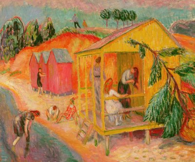 Hamamlar (tuval üzerine yağlı boya) by William James Glackens