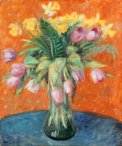 Lavanta Laleler ve Jonquils by William James Glackens