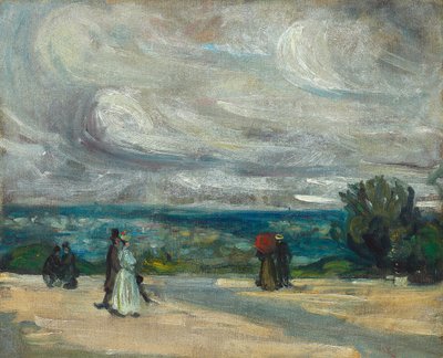 Teras (tuval üzerine yağlı boya) by William James Glackens