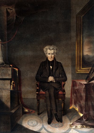 Andrew Jackson, bar. c.1835 by William James Hubard