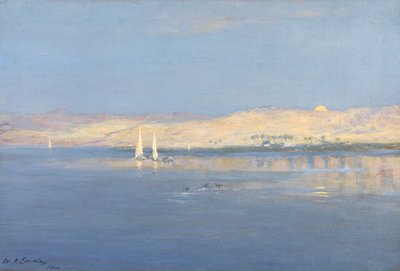Ay Nil Üzerinden Yükseliyor, 1900 by William James Laidlay