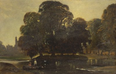 Eton ve Fellows Eyot'tan Bir Görünüm by William James Muller