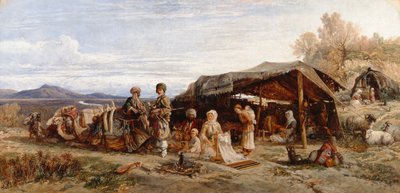 Çölde Bir Ordugah, 1844-45 dolayları (tuval üzerine yağlıboya) by William James Muller
