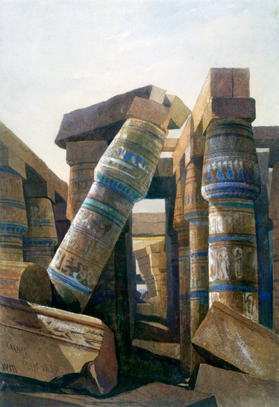 Sütunlar Salonu, Carnac, 1839 by William James Muller