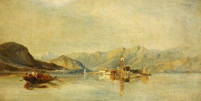 Lago Maggiore ve Isola Bella (tuval üzerine yağlı boya) by William James Muller
