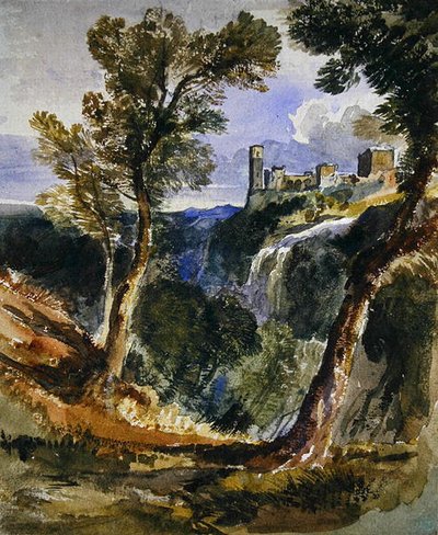 Tivoli (kağıt üzerine sulu boya) by William James Muller