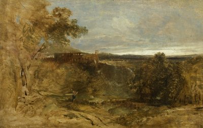 Tivoli - Bir Eskiz, c.1835 (tuval üzerine yağlı boya) by William James Muller