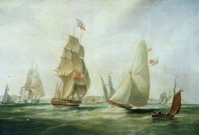 Kalede Yarışan Yatlar, Cowes (petrol) by William John Huggins