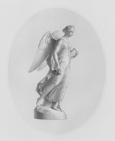 Aurora, Bayan Henry Sandbach'ın elindeki J Gibson, RA'nın heykelinden W Roffe tarafından oyulmuş (gravür) by William John Roffe