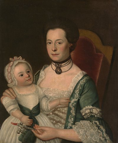 Bayan Jacob Hurd ve Çocuk, yak. 1762. by William Johnston