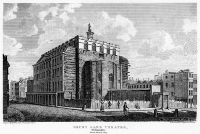 Drury Lane Tiyatrosu, Westminster, Londra, 19. yüzyıl. by William Johnstone White
