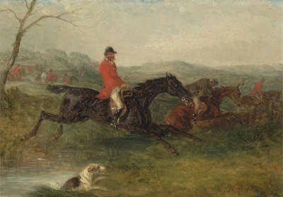 Foxhunting: Bir Dereyi Temizlemek (değirmen tahtasındaki yağ) by William Joseph Shayer