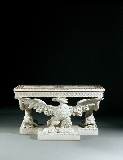 Bir çift George II yan sehpadan biri by William Kent
