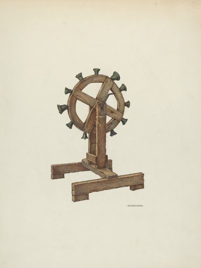 Tekerlekli Altar Çanları, c. 1941. by William Kieckhofel