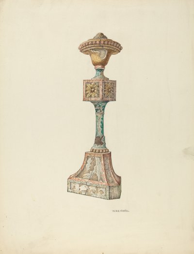 Tören Şamdanı Kilise Mobilyaları, c. 1941. by William Kieckhofel