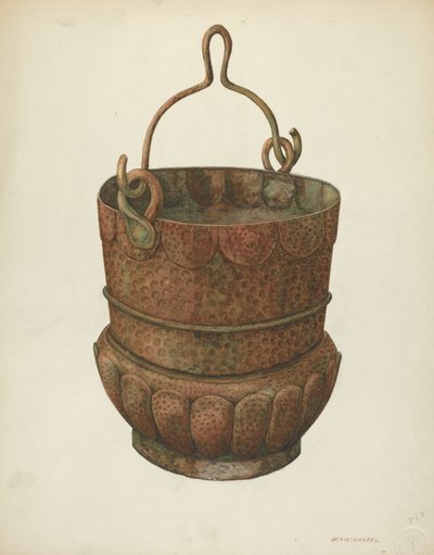 Dövülmüş Bakır Kova, 1938. by William Kieckhofel