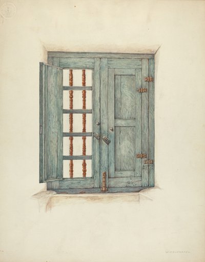 Panjur ve Detayları, c. 1939. by William Kieckhofel
