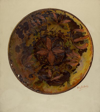 Pa. Alman Plakası, c. 1937. by William L Antrim