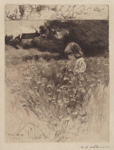 Kırmızı Başlıklı Kız by William Langson Lathrop