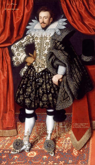 Richard Sackville c.1613 (tuval üzerine yağlıboya) by William Larkin