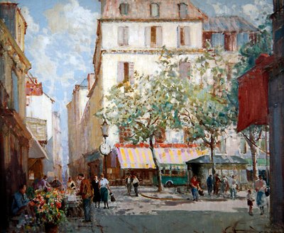 Paris'te Bir Meydan (tuval üzerine yağlıboya) by William Lee Hankey