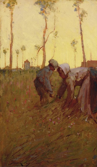 Hay Time (tuval üzerine yağlıboya) by William Lee Hankey