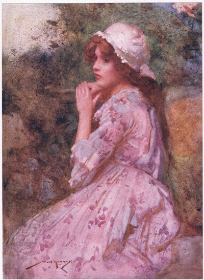 Alçakgönüllü görünüşü, kır evinin AD'yi süsleyebilir, dikenin altındaki çuha çiçeği kadar tatlı (renkli litho) by William Lee Hankey