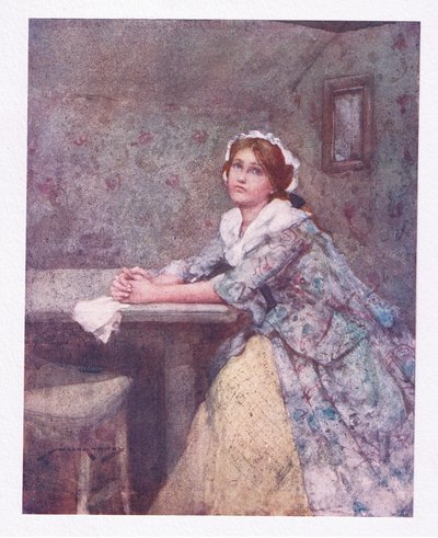 Sevgili kızı, gözyaşlarında daha da güzel (renkli lito) by William Lee Hankey