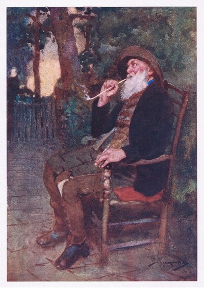 Ne mutlu, emekçi bir gençliği, bunun gibi tonlarda, rahat bir çağla taçlandıran (renkli litho) by William Lee Hankey