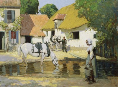 Aşağı Avlu (tuval üzerine yağlıboya) by William Lee Hankey