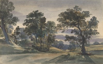 Alacakaranlıkta bir Parkland Görünümü, yaklaşık. 1879. by William Leighton Leitch